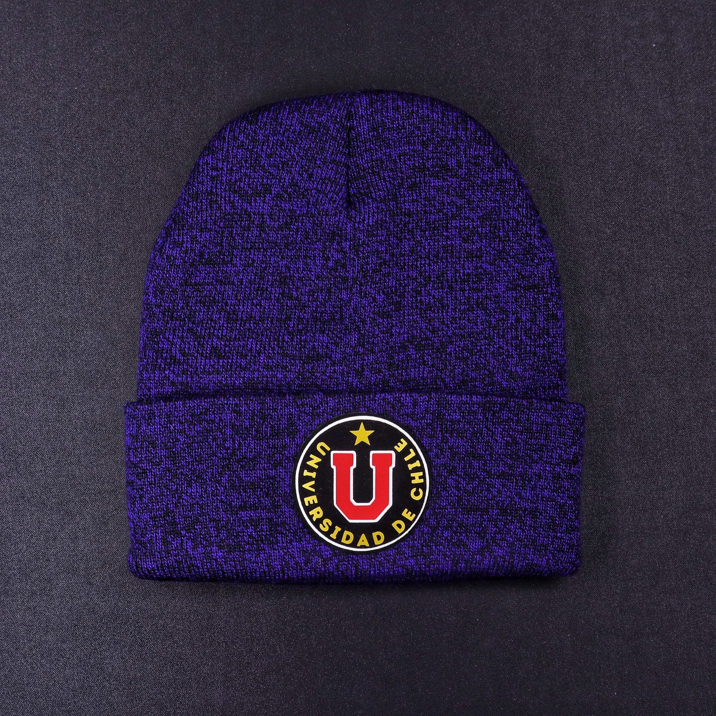Gorro de Invierno U. De Chile Azul Jaspeado