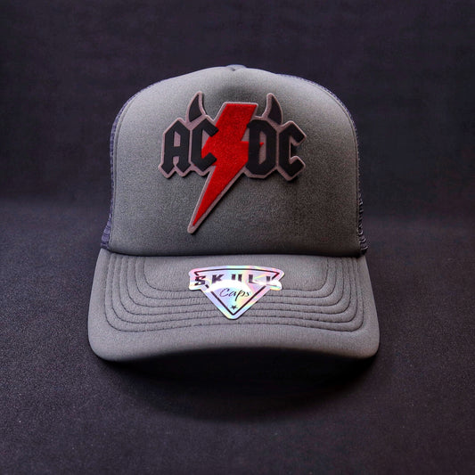 Pack Jockey Ac/Dc Gris + Lente Vulcano Black Polarizado