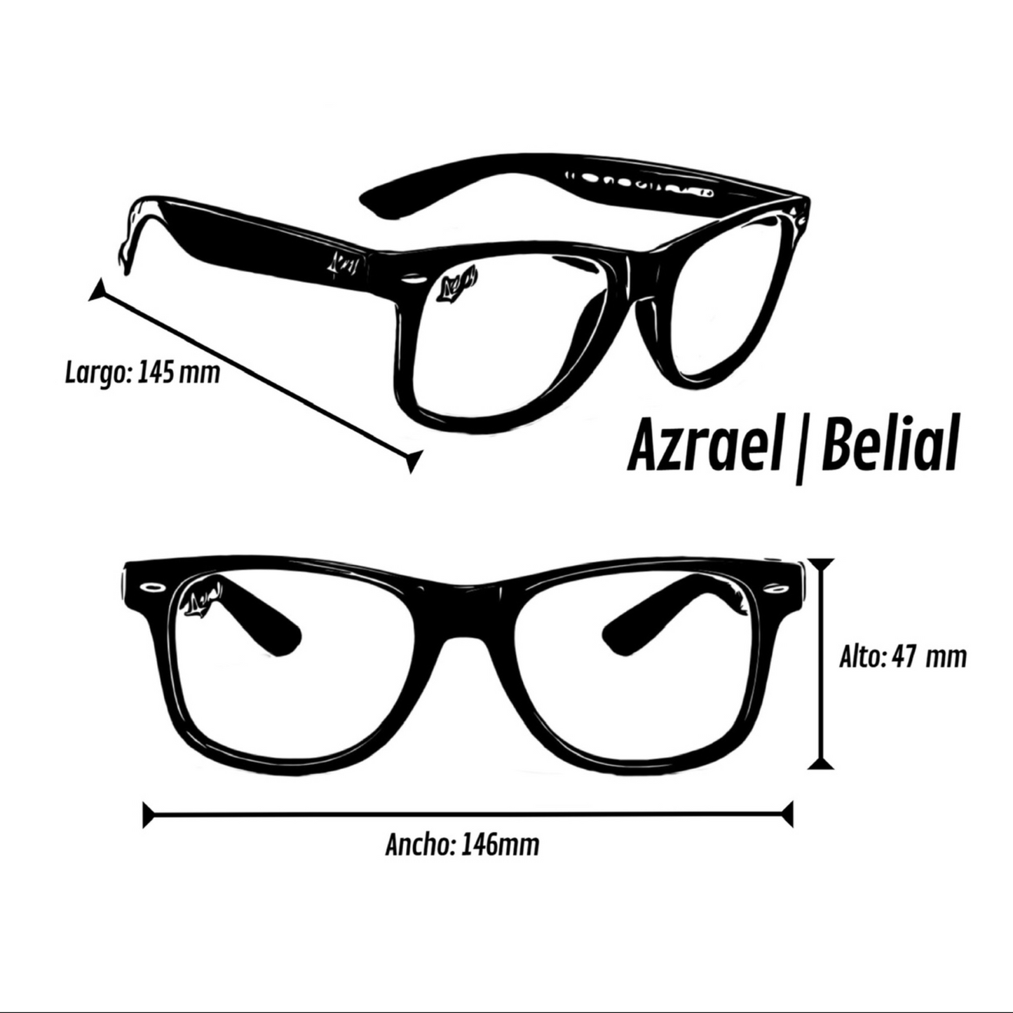 Pack Snapback Azrael + Lente Azrael Wayfarer Black Polarizado