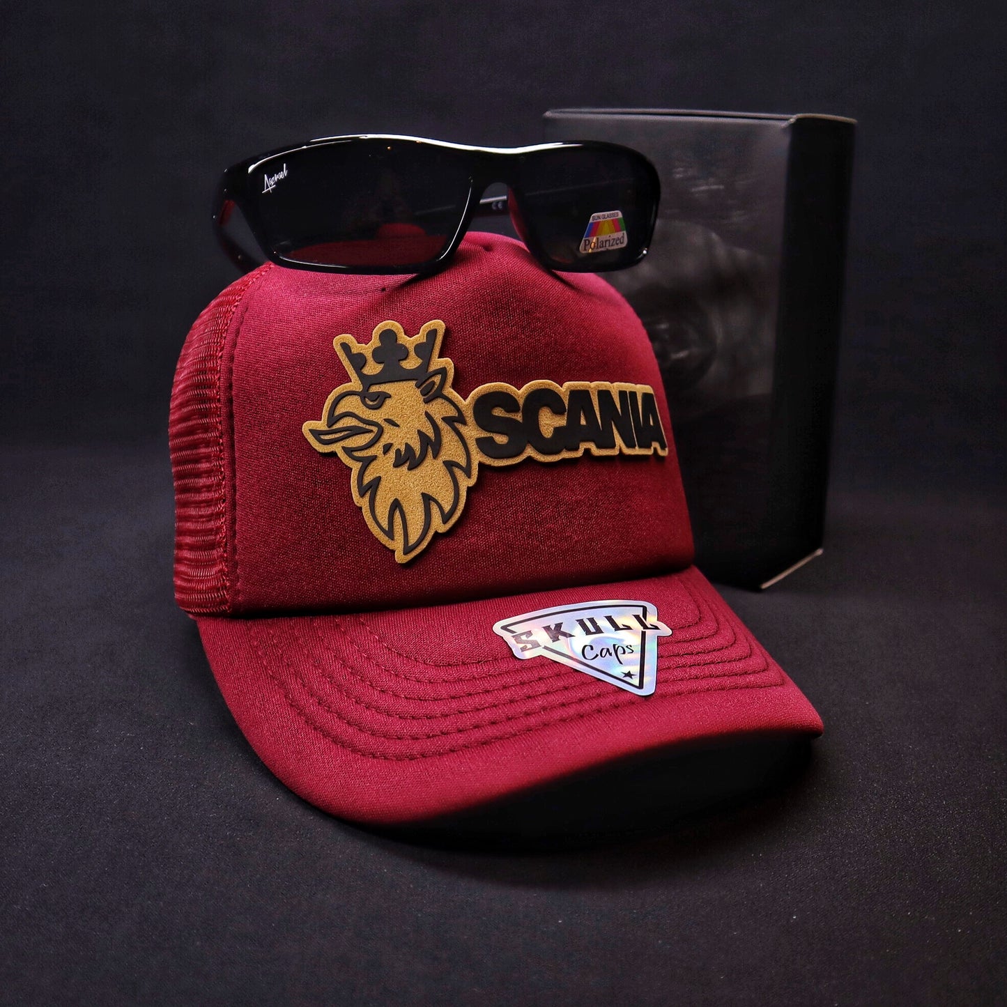 Pack Jockey Scania Burdeo + Lente Focalor Black Polarizado