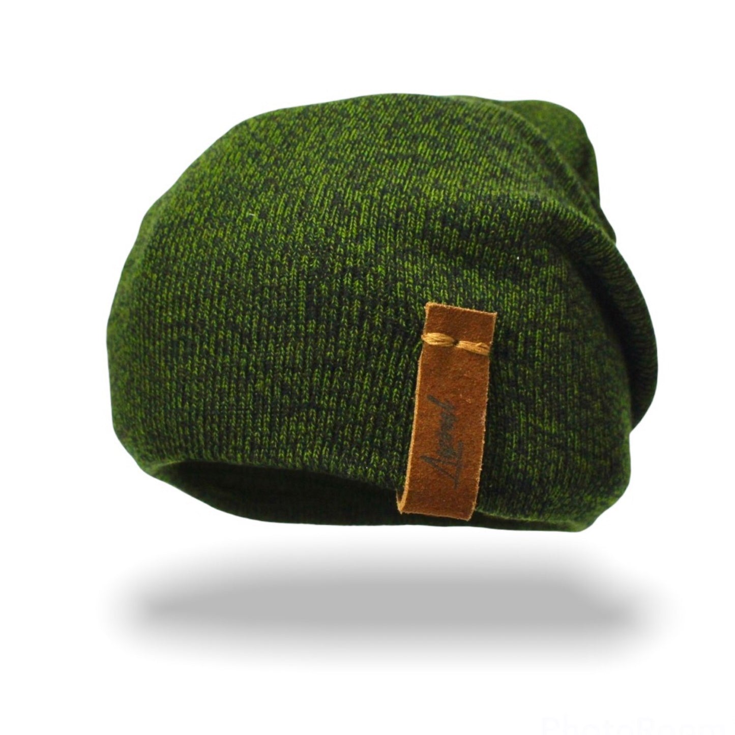 Gorro de Invierno Verde Jaspeado