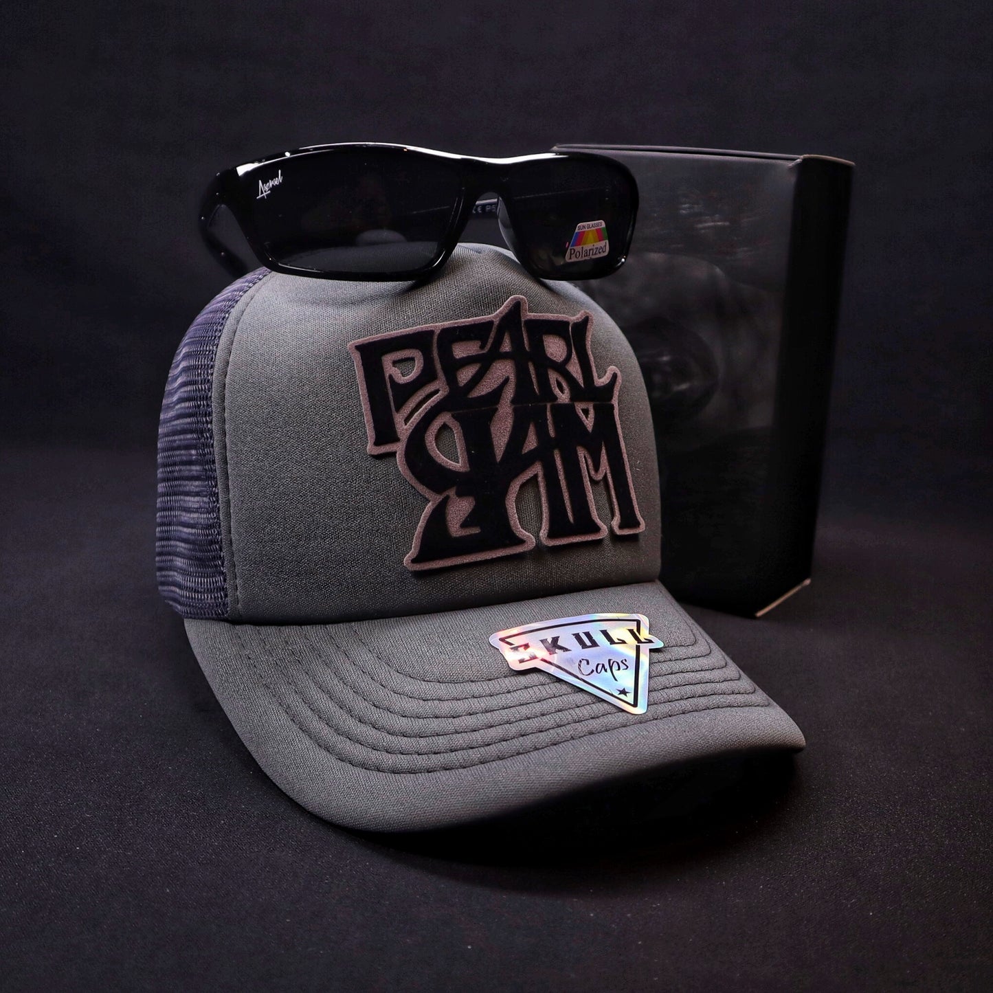 Pack Jockey Pearl Jam Gris + Lente Focalor Black Polarizado