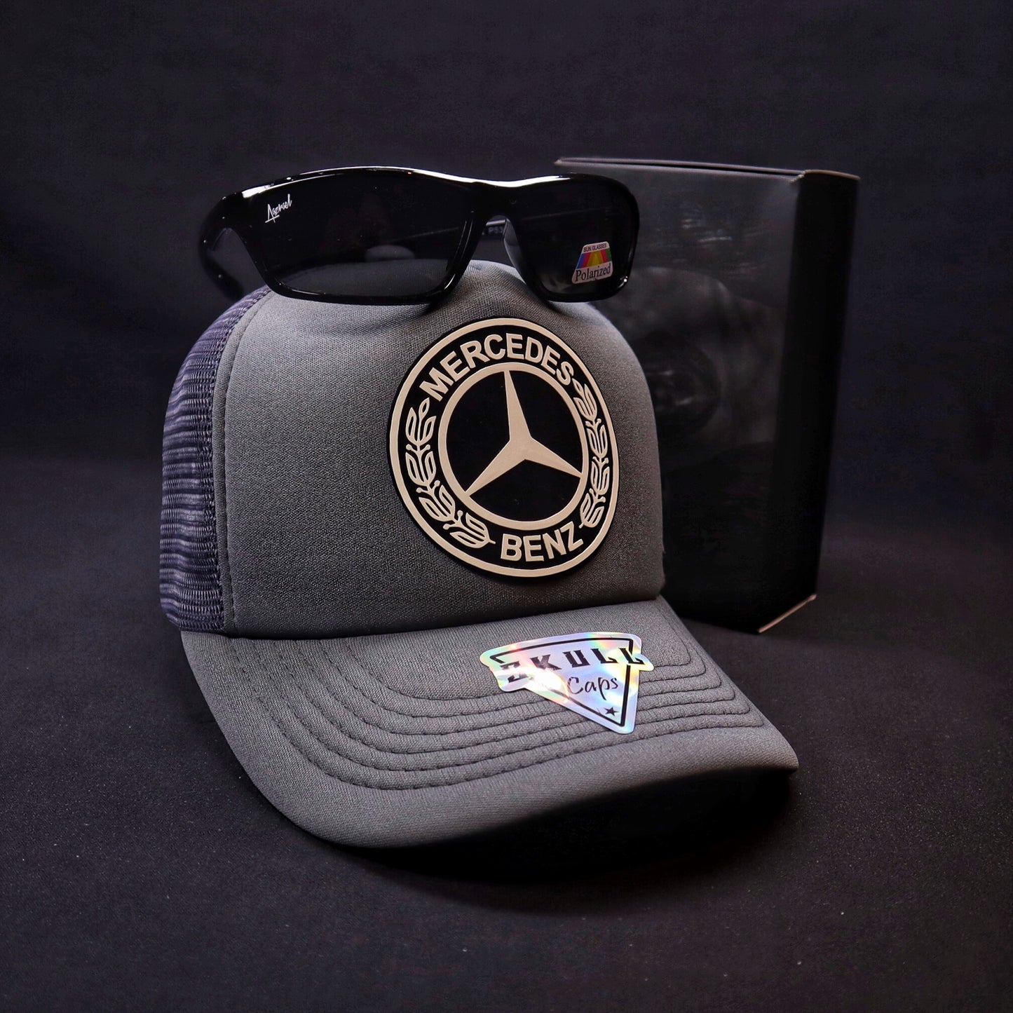 Pack Jockey Mercedes Benz Gris + Lente Focalor Black Polarizado