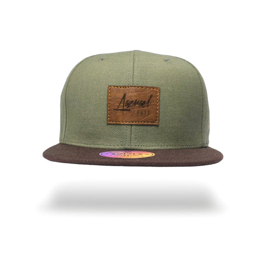 Snapback Azrael Verde-Cafe
