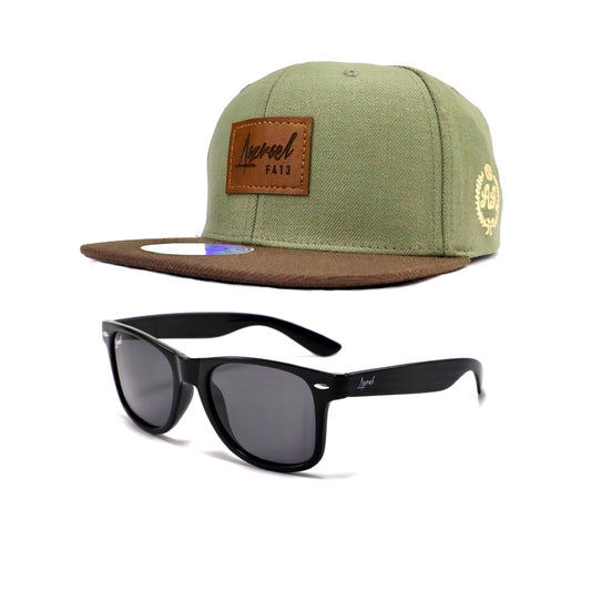 Pack Snapback Azrael + Lente Azrael Wayfarer Black Polarizado