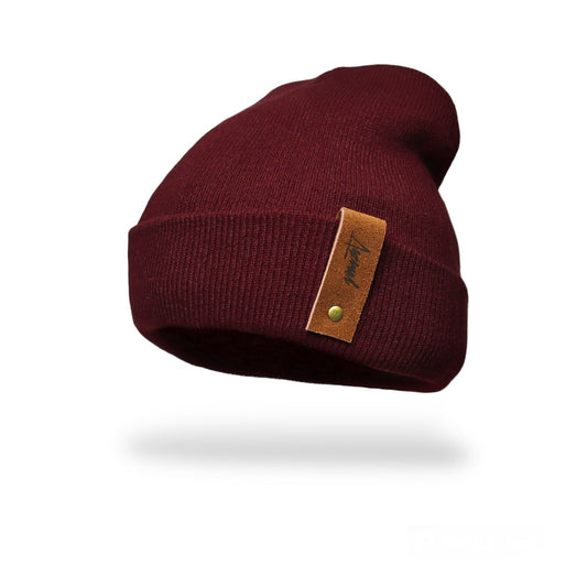 Pack | 3 Gorros de Invierno Gris Oscuro - Burdeo y Verde Jaspeado