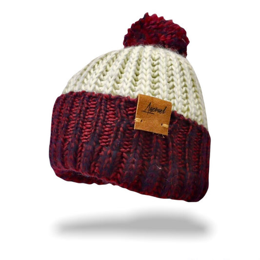 Gorro de Invierno Saturno Rojo-Blanco Invierno