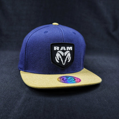 Pack | Snapback RAM Azul-Amarillo + Lente Wayfarer Black Polarizado