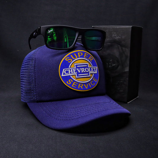 Pack Jockey Chevrolet Azul + Lente Furias Green Polarizado