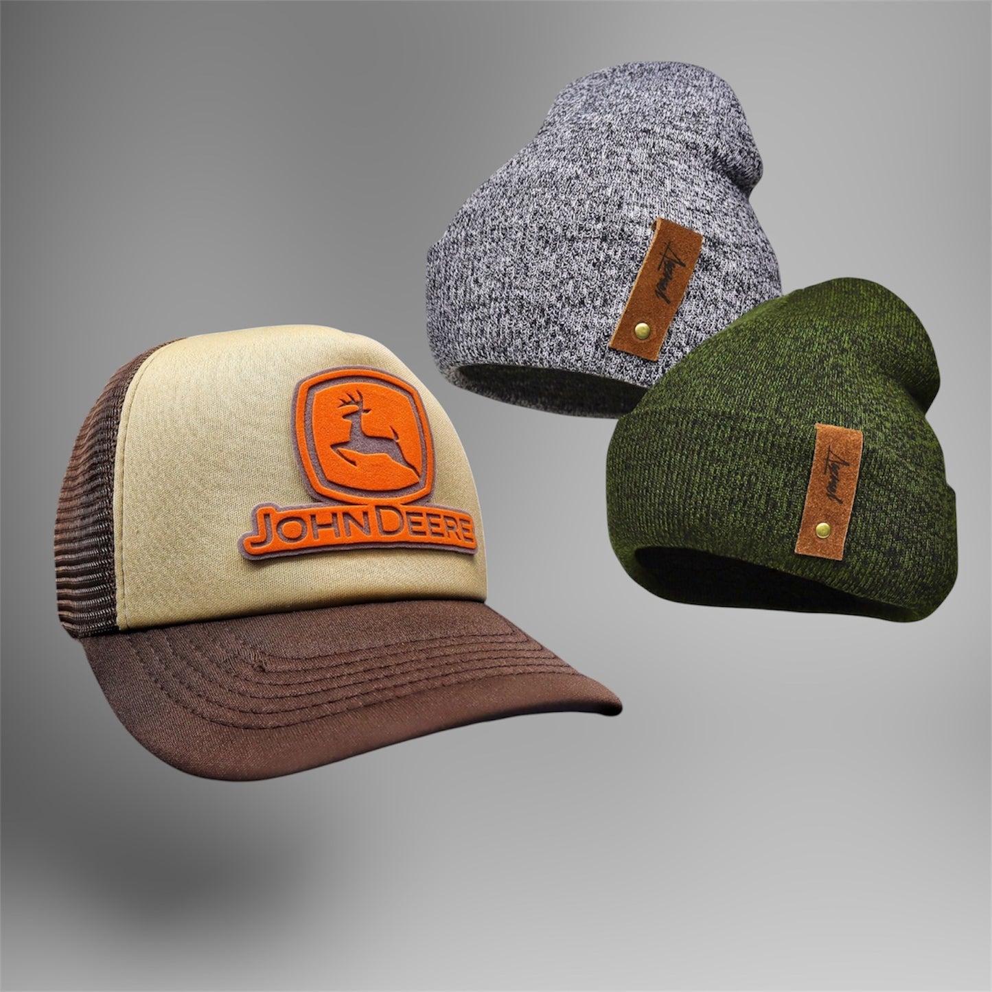 Pack | Jockey JD Beige-Café + 2 Gorritos de Invierno