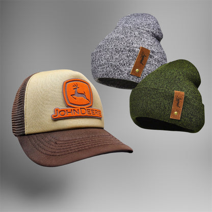 Pack | Jockey JD Beige-Café + 2 Gorritos de Invierno
