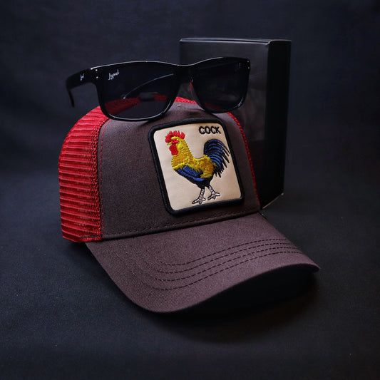 Pack Jockey Goorin Cock + Lente F413 Black