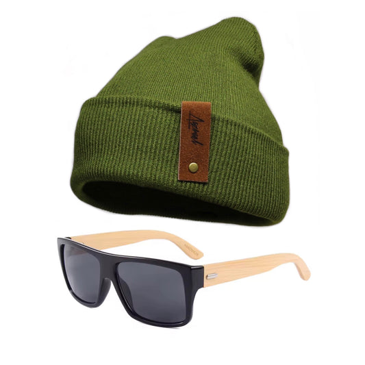 Pack Lente Saturno Black + Gorro Invierno Verde