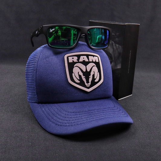 Pack Jockey Ram Azul + Lente Furias Green Polarizado
