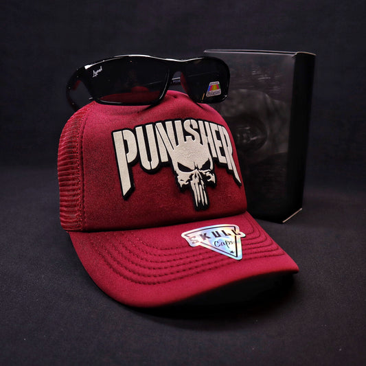 Pack Jockey Punisher Burdeo + Lente Focalor Black Polarizado