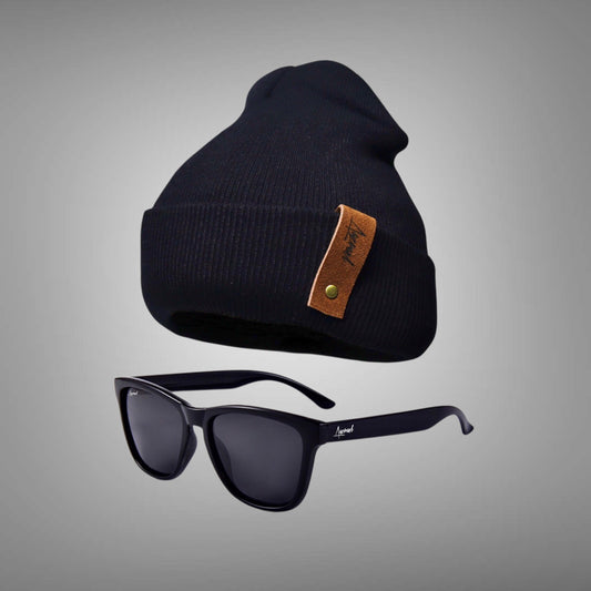Pack Lente Vikernes Black Polarizado + Gorro Invierno Morrigan Negro