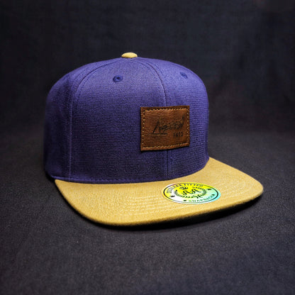 Pack Snapback Azul-Amarillo + Lente de Sol Bambú