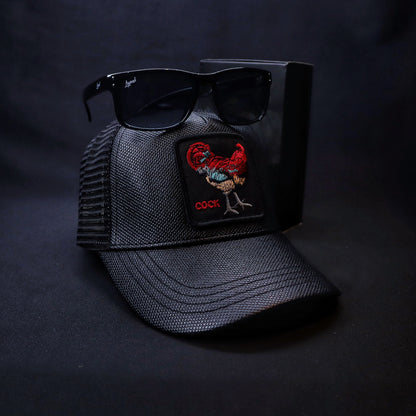 Pack Jockey Goorin Cock + Lente F413 Black