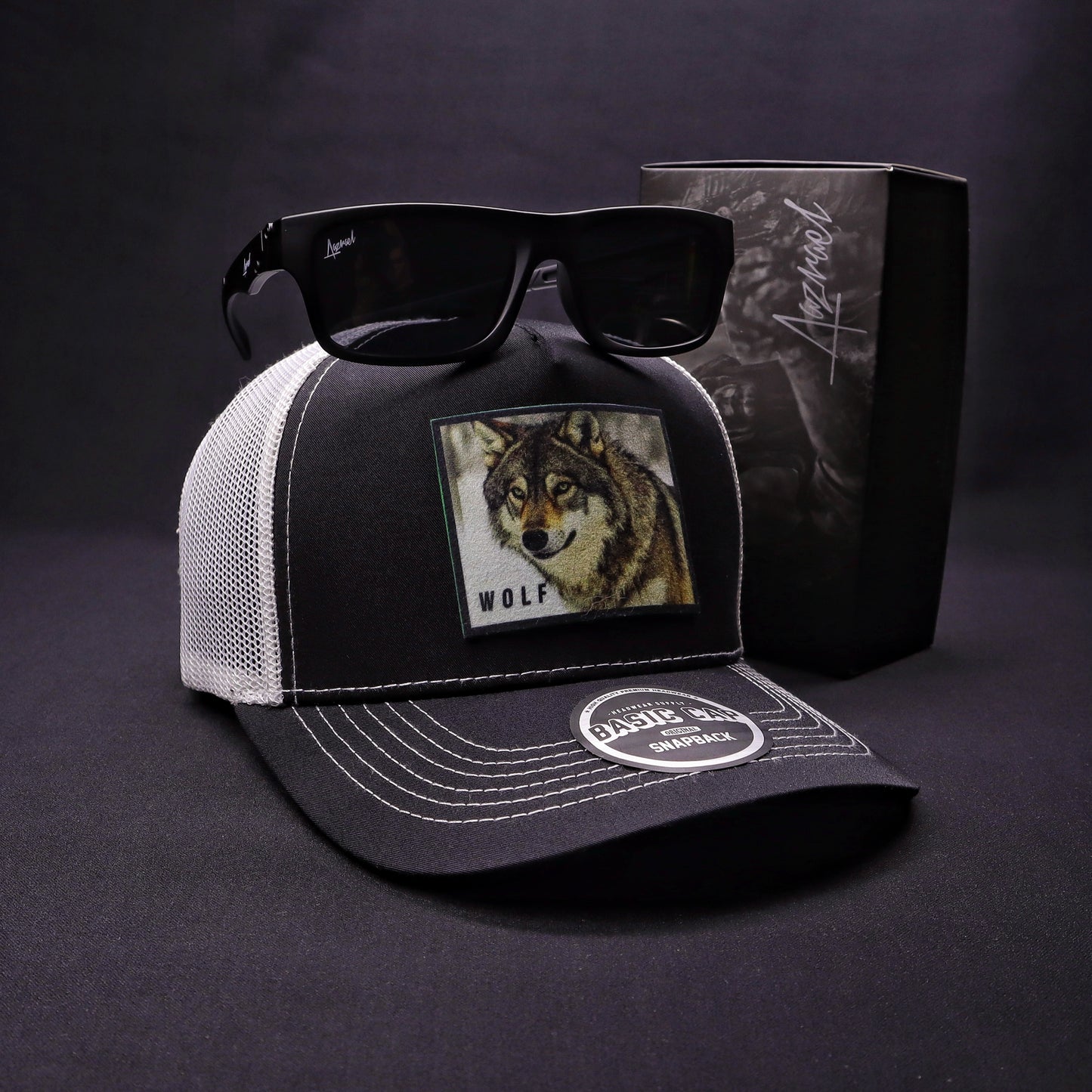 Pack | Jockey Wolf Negro-Blanco + Lente Furias Black Polarizado
