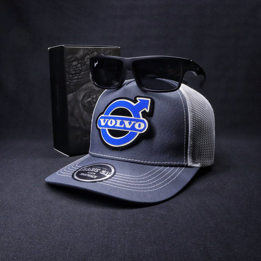 Pack Jockey Volvo Gris Claro - Blanco + Lente Furias Black Polarizado