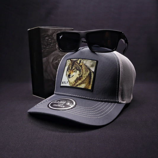 Pack | Jockey Wolf Gris-Blanco + Lente Furias Black Polarizado