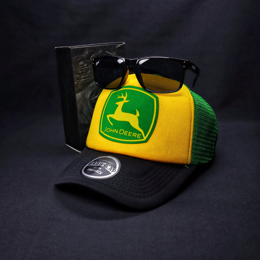 Pack | Jockey JD Amarillo-Negro-Verde + Lente F413 Holbrook Black