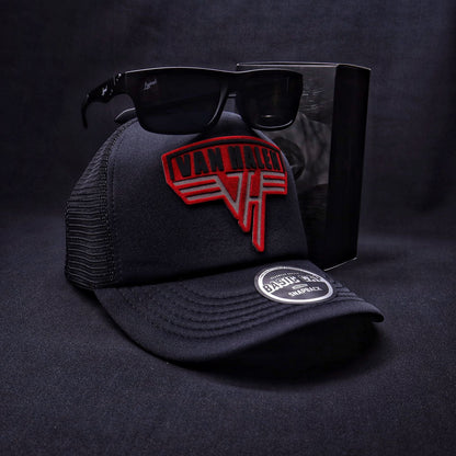 Pack | Jockey Van Halen Negro + Lente Furias Black Polarizado + Bandana