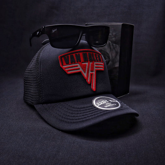 Pack | Jockey Van Halen Negro + Lente Furias Black Polarizado + Bandana