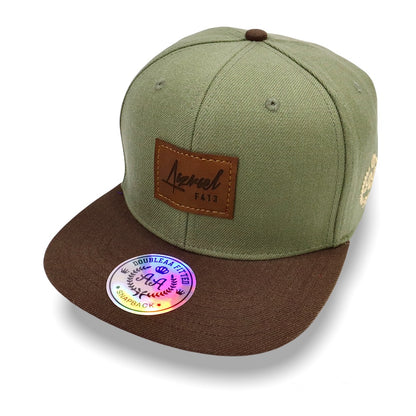 Pack Snapback Azrael Verde-Café + Lente de Sol