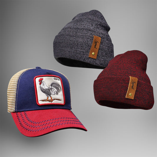 Pack Jockey Goorin Cock + 2 Gorritos de Invierno