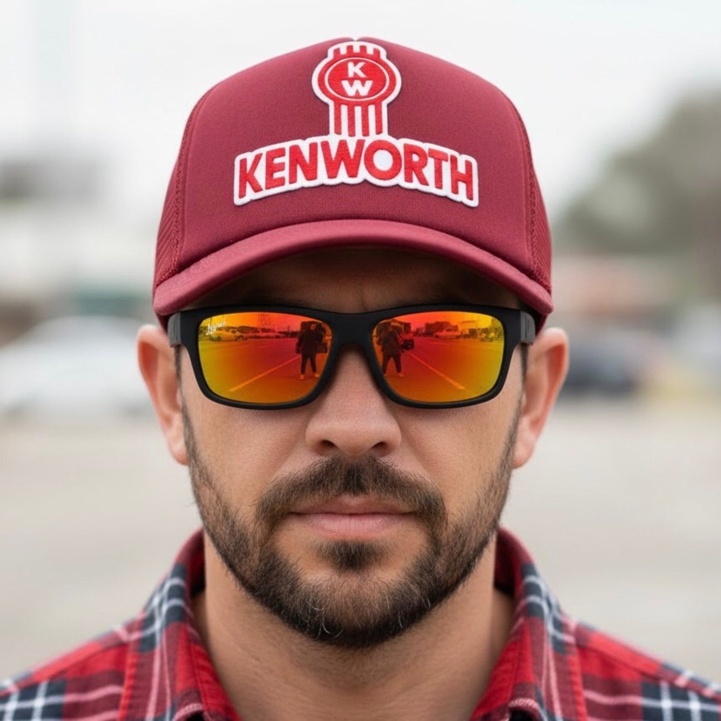 Pack Jockey Kenworth Burdeo + Lente Furias Red Polarizado