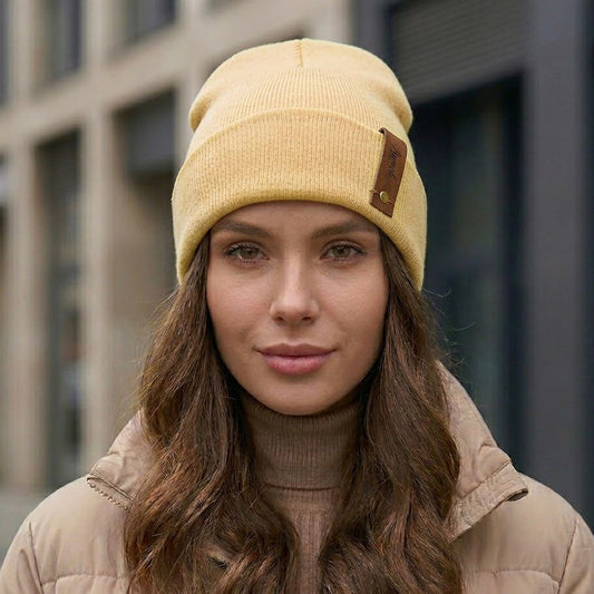 Gorro Invierno | Azrael Morrigan Amarillo Pálido
