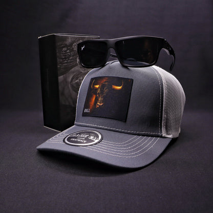 Pack | Jockey Bull Gris-Blanco + Lente Furias Black Polarizado
