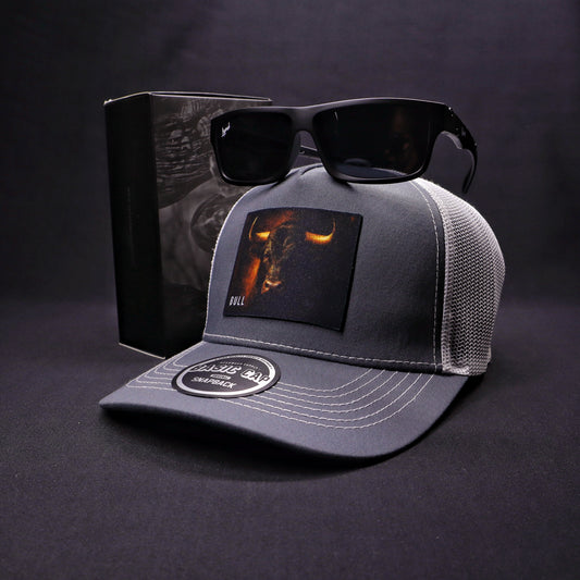 Pack | Jockey Bull Gris-Blanco + Lente Furias Black Polarizado