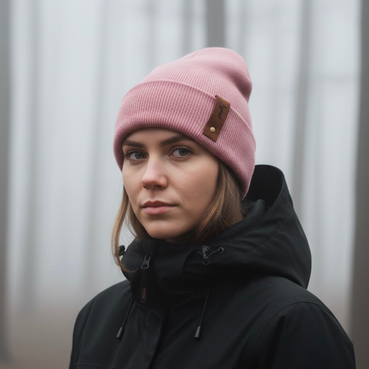 Gorro de Invierno Morrigan Palo Rosa
