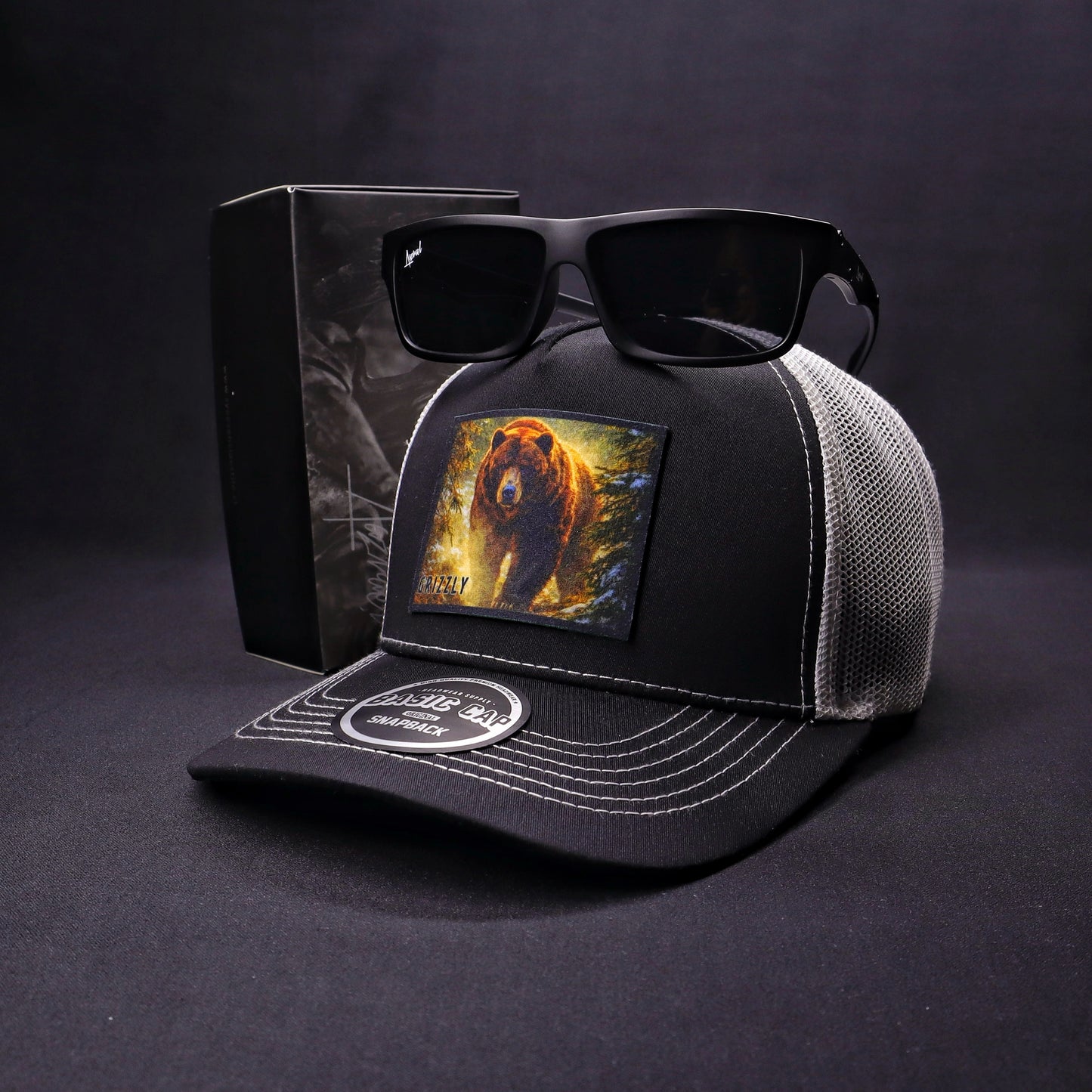 Pack | Jockey Grizzly Negro-Blanco + Lente Furias Black Polarizado