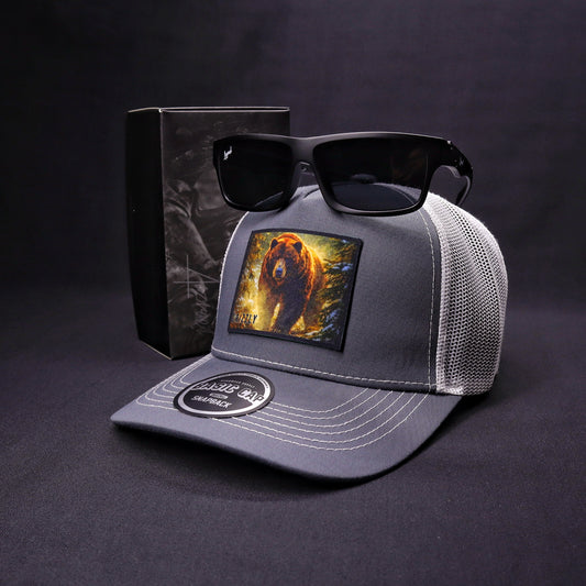 Pack | Jockey Grizzly Gris-Blanco + Lente Furias Black Polarizado