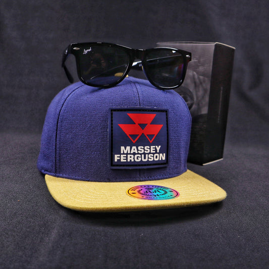 Pack Snapback Massey Ferguson + Lente Wayfarer Black Polarizado