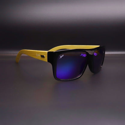 Pack Snapback Azul Piedra + Lente de Sol Bambú