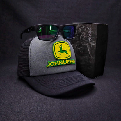 Pack Jockey Gris-Negro + Lente Furias Green Polarizado