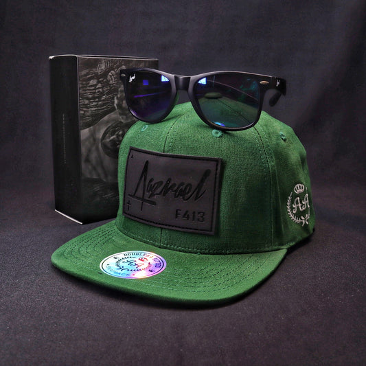 Pack Snapback Azrael Verde + Lente De Sol Azrael