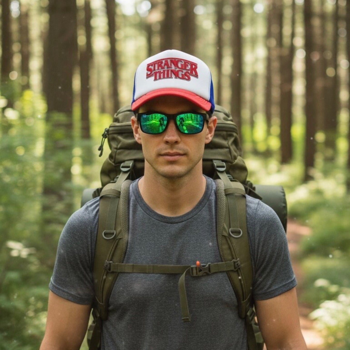 Pack Jockey Stranger Things + Lente Furias Blue-Green Polarizado