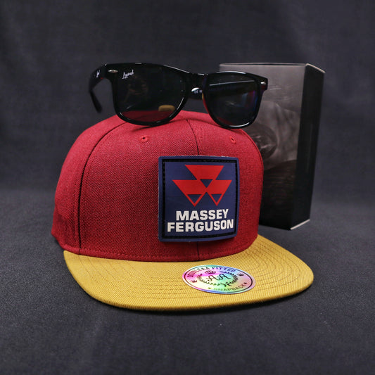 Pack Snapback Massey Ferguson + Lente Wayfarer Black Polarizado