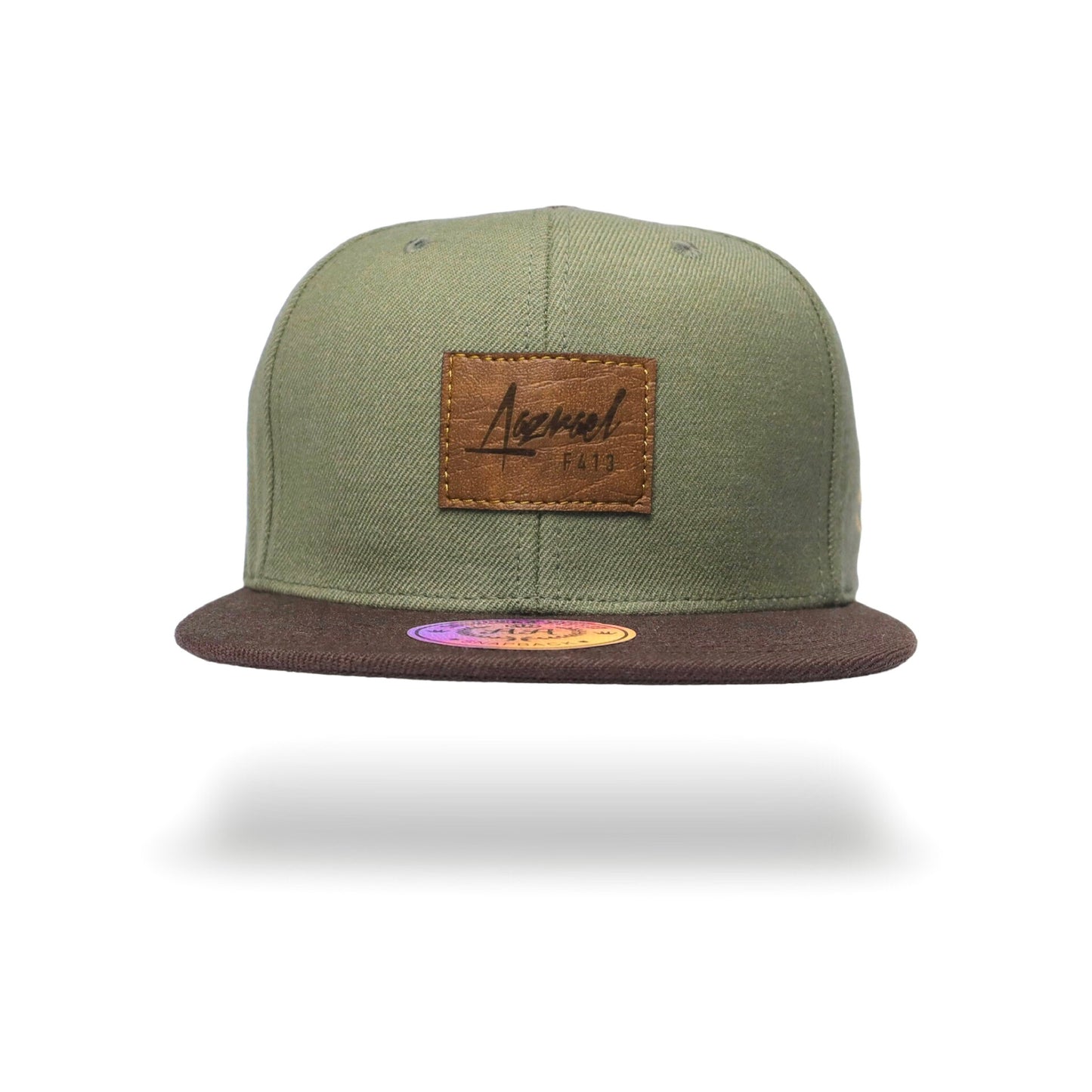 Snapback Azrael Verde-Cafe