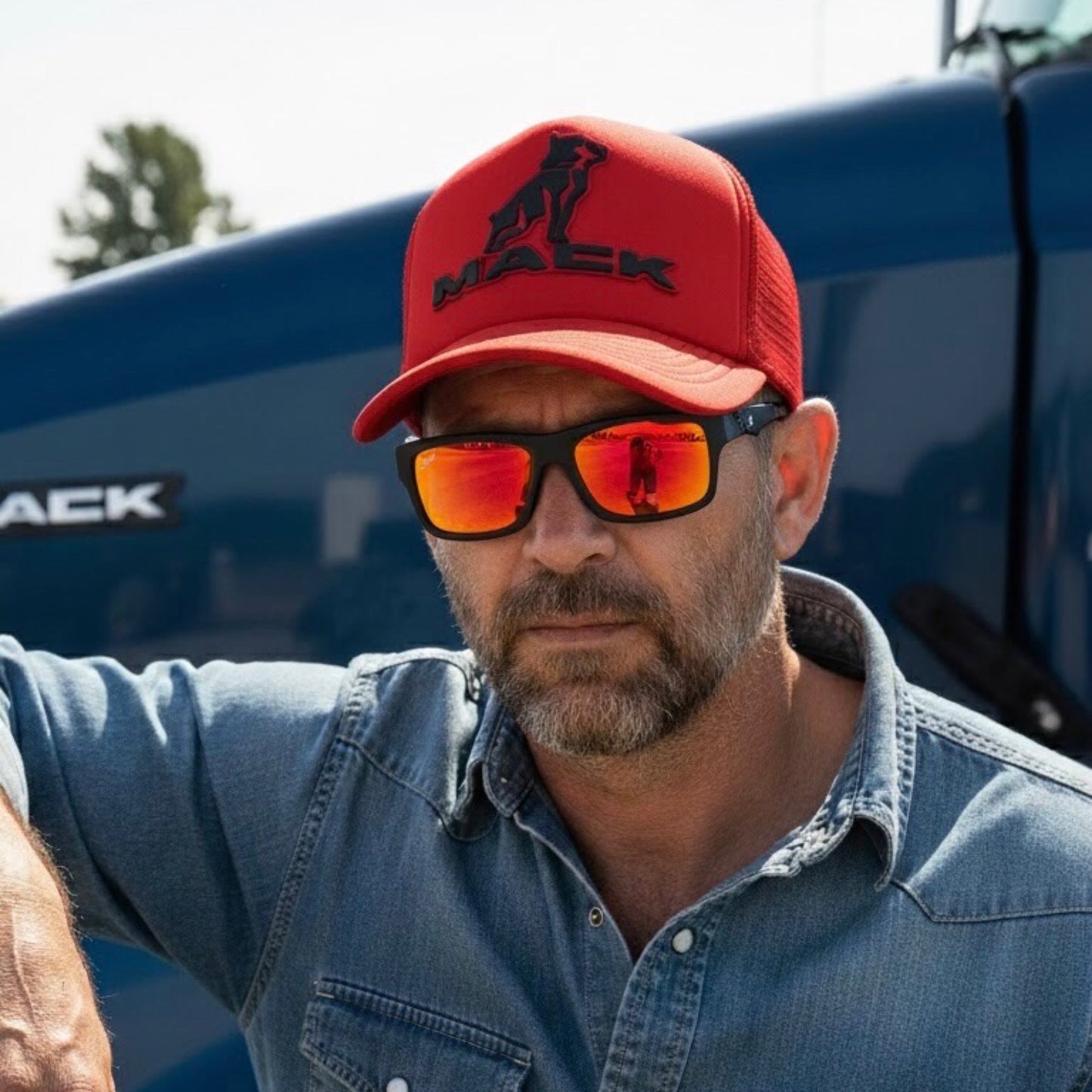 Pack Jockey Mack Rojo + Lente Furias Red Polarizado