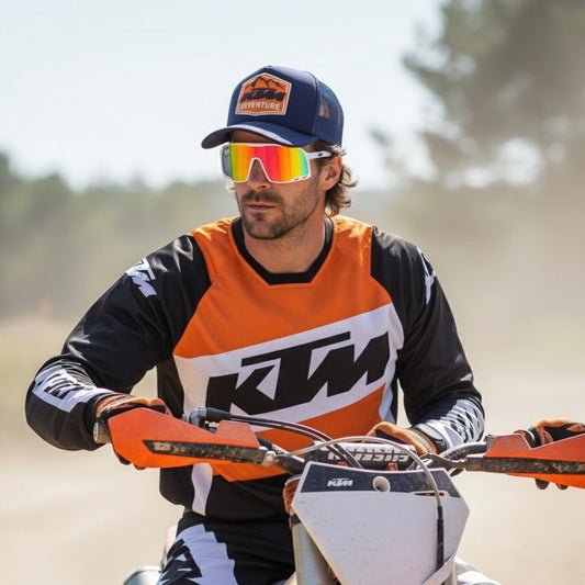 Pack Jockey KTM Azul + Lente Kronos White Tornasol