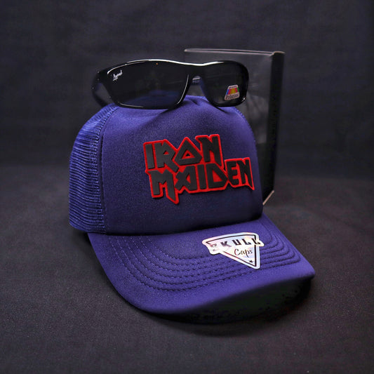 Pack Jockey Iron Maiden Azul + Lente Focalor Black Polarizado