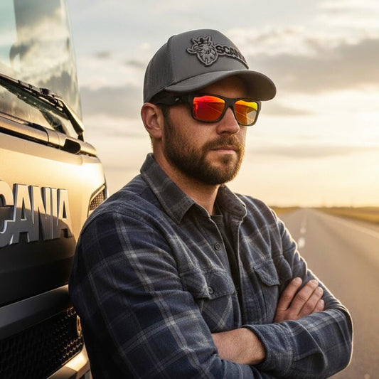 Pack Jockey Scania Gris + Lente Furias Red Polarizado