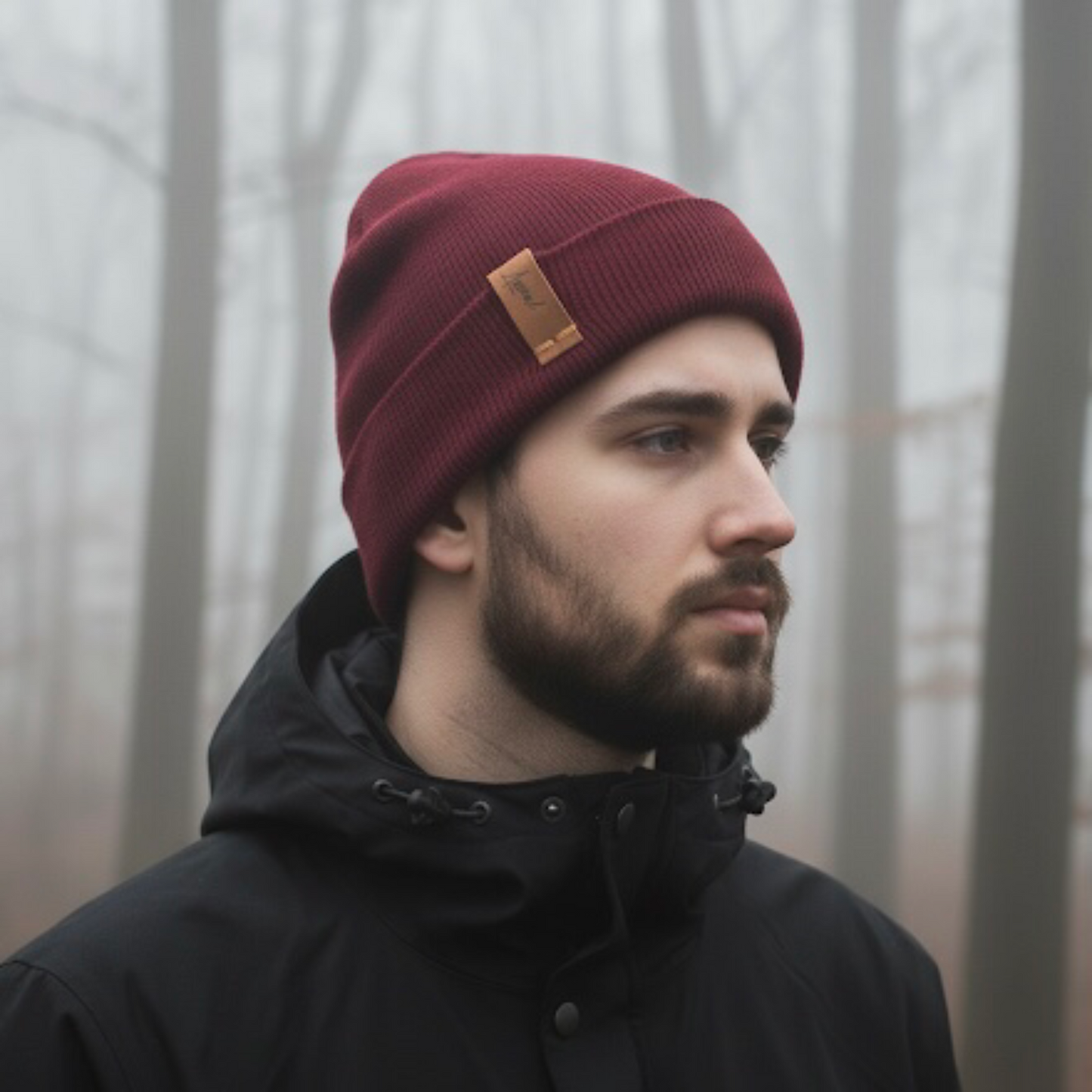 Gorro de Invierno Burdeo