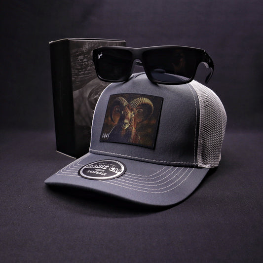 Pack | Jockey Goat Gris-Blanco + Lente Furias Black Polarizado
